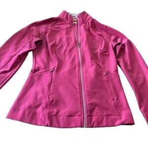 Lucy Tech peplum style athletic jacket, size XS